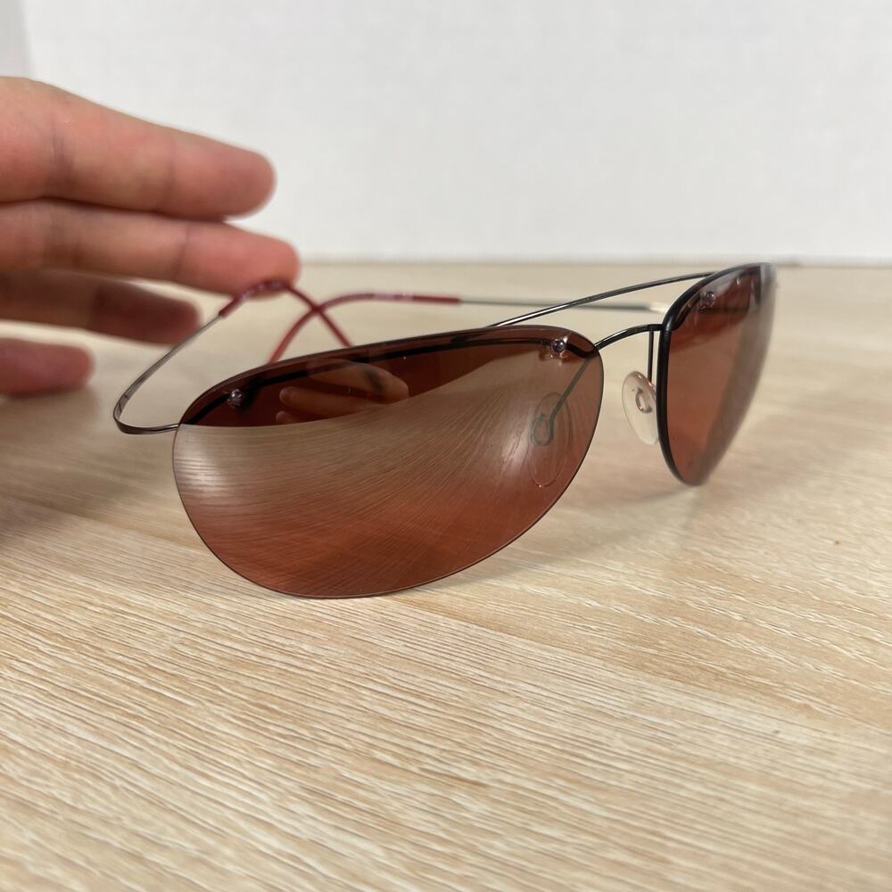 Silhouette M8575 /65 V6071 Sunglasses Red Tinted Lenses Titan Austria